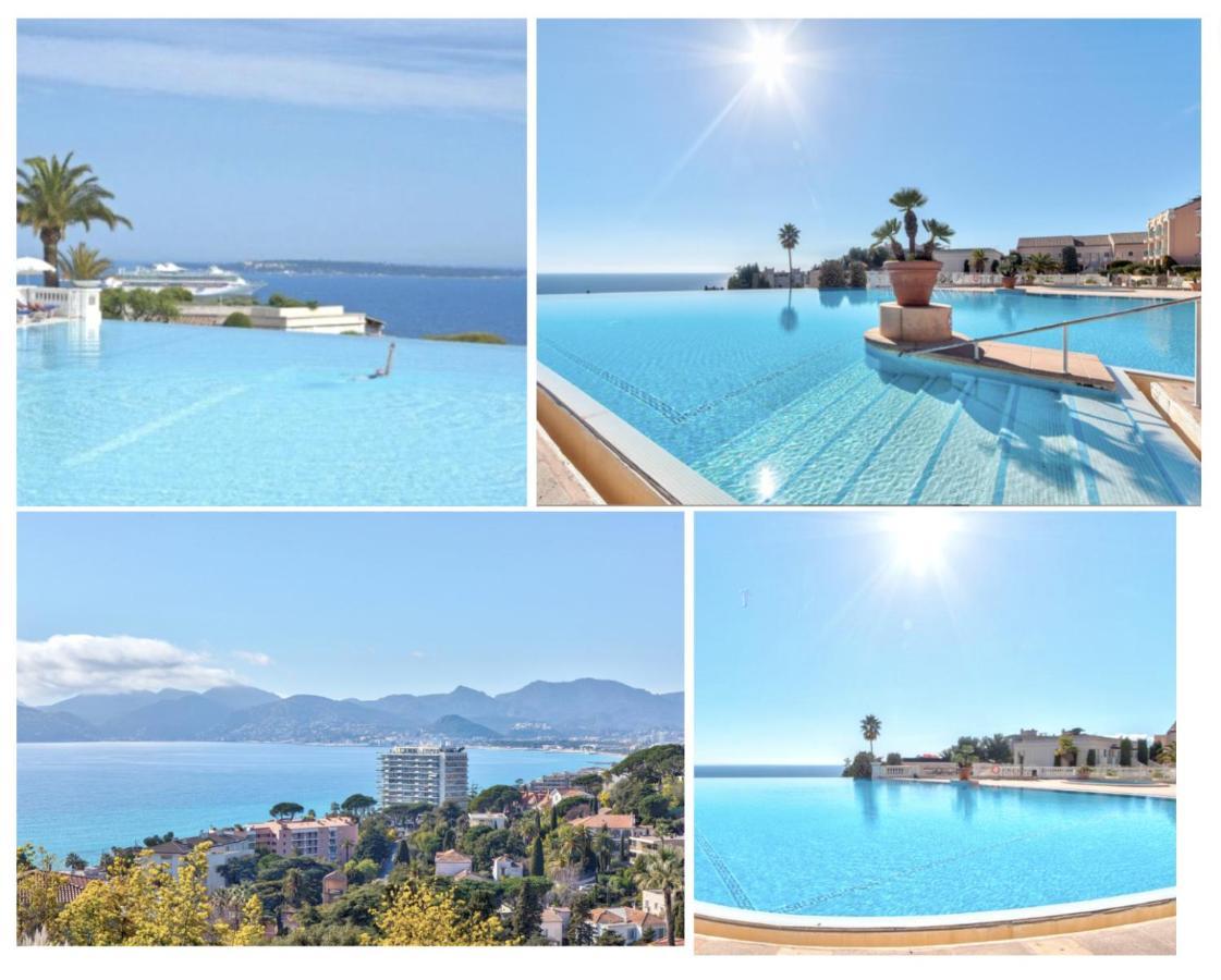 Appt Vue Mer Exceptionnelle Sur Baie De Cannes Eksteriør billede